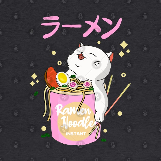 Kawaii Cat Ramen by Kimprut